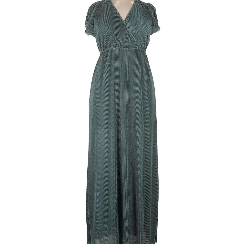 NWT Baltic Born XL pleated Teal Maxi Dress